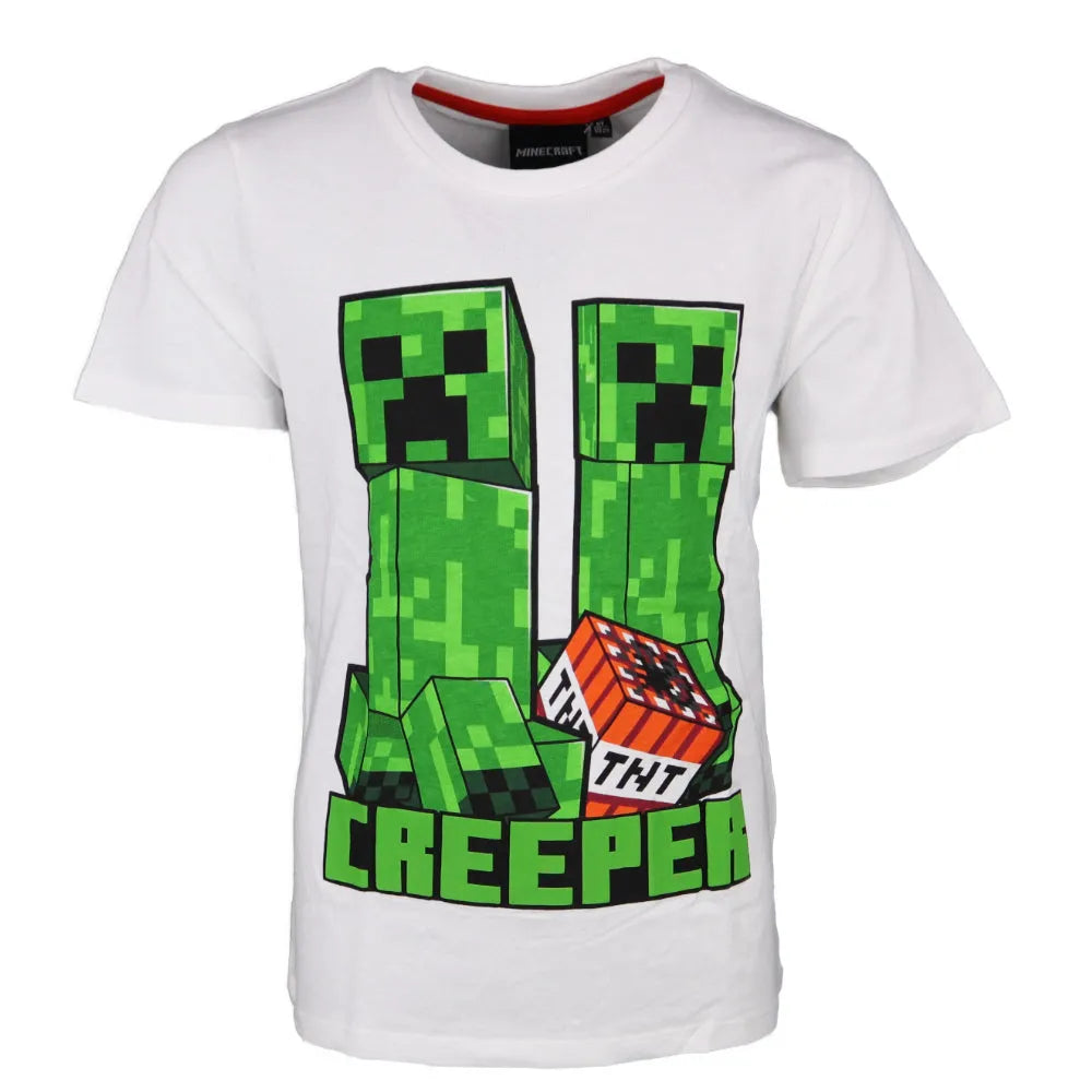 Minecraft Creeper kurzarm T Shirt Baumwolle