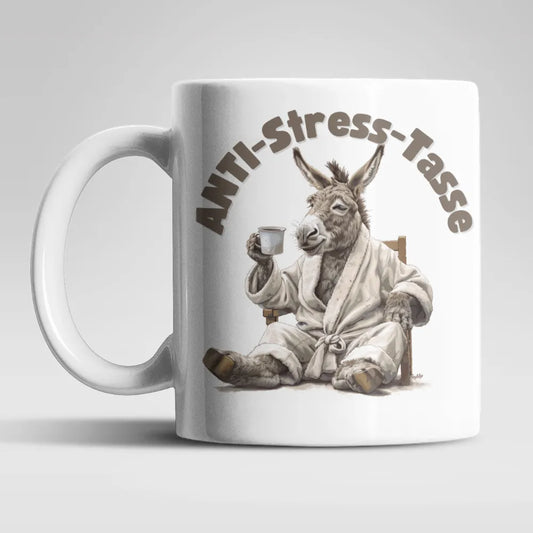 Anti Stress Esel Kaffeetasse Teetasse Tasse Geschenkidee 325 ml - WS-Trend.de