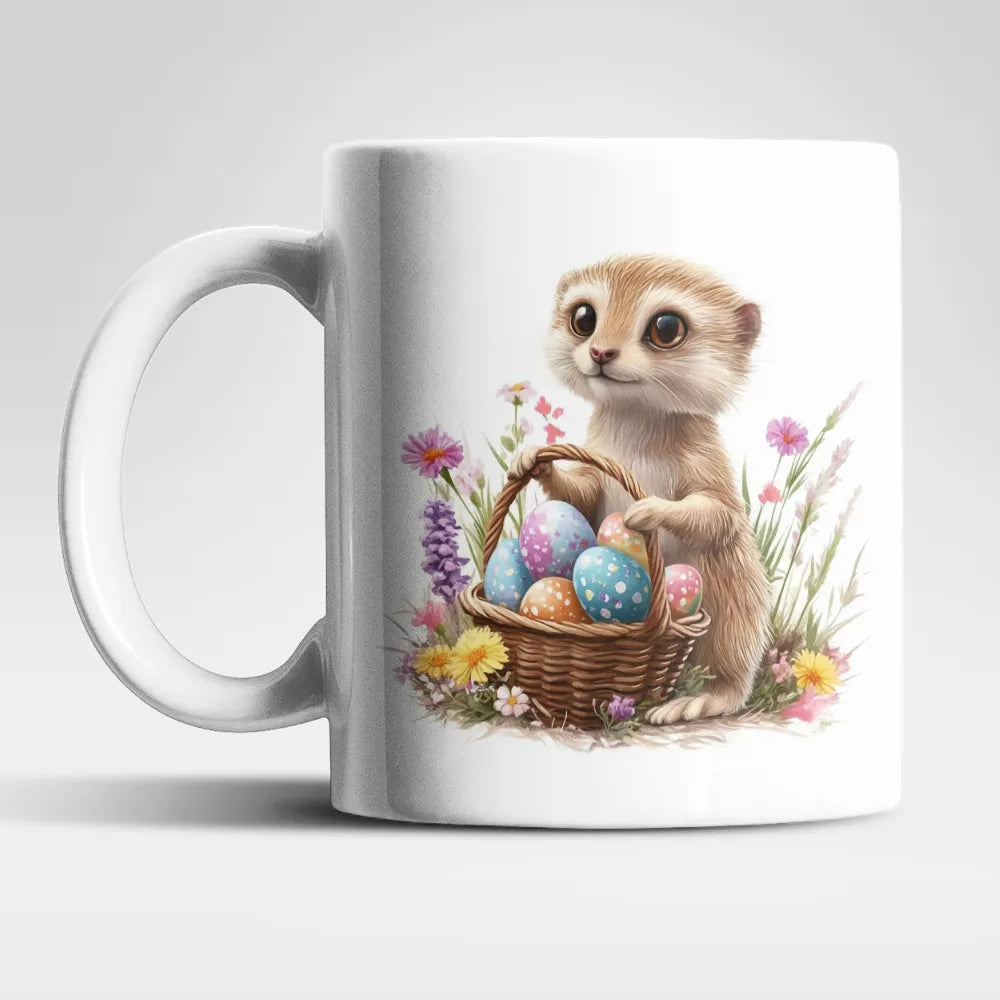 Ostern Erdmännchen Ostereier Kaffeetasse Teetasse Tasse Geschenkidee 325 ml - WS-Trend.de