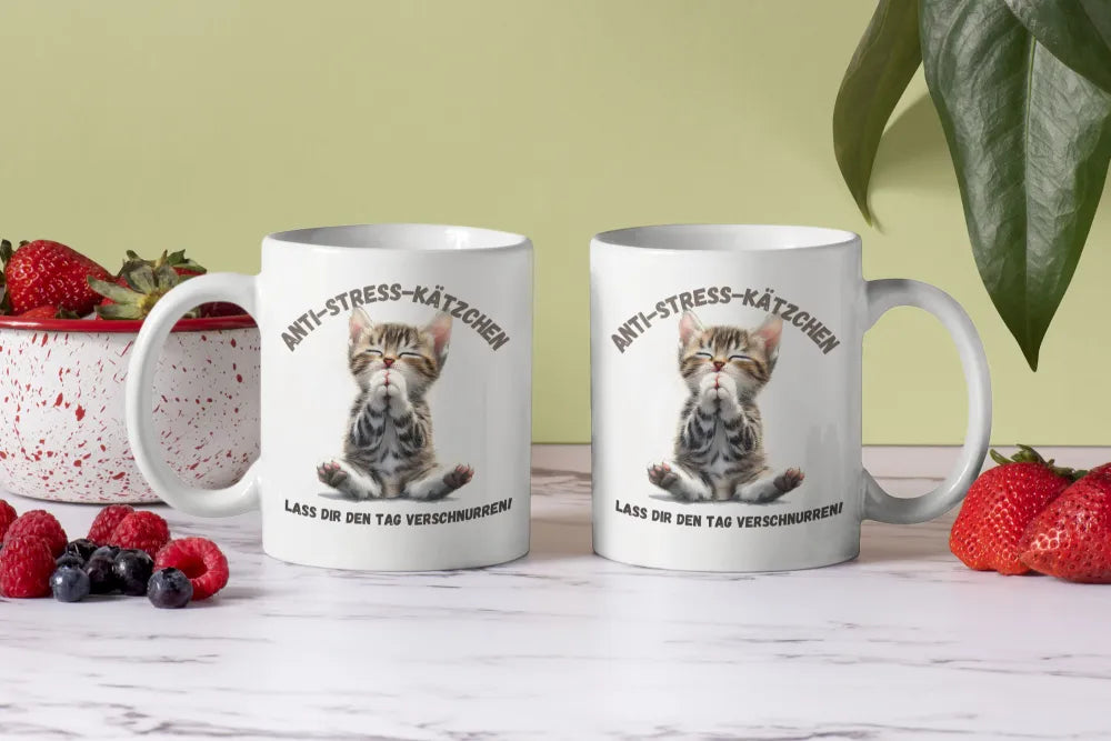 Anti Stress Baby Katze Kätzchen Kaffeetasse Teetasse Tasse Geschenkidee 325 ml - WS-Trend.de