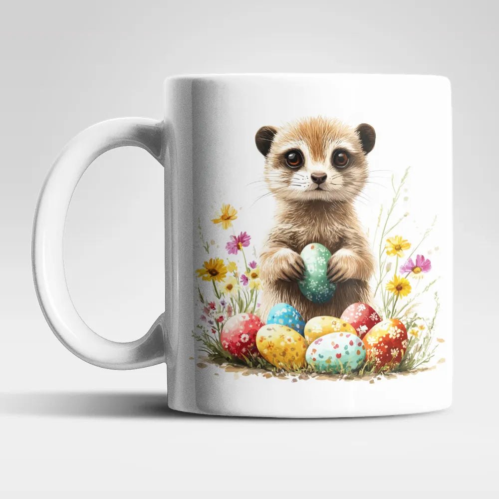 Ostern Erdmännchen Ostereier Kaffeetasse Teetasse Tasse Geschenkidee 325 ml - WS-Trend.de