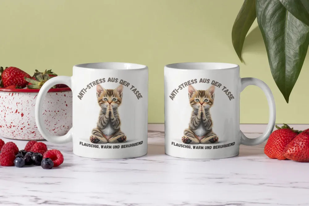 Anti Stress Baby Katze Kätzchen Kaffeetasse Teetasse Tasse Geschenkidee 325 ml - WS-Trend.de