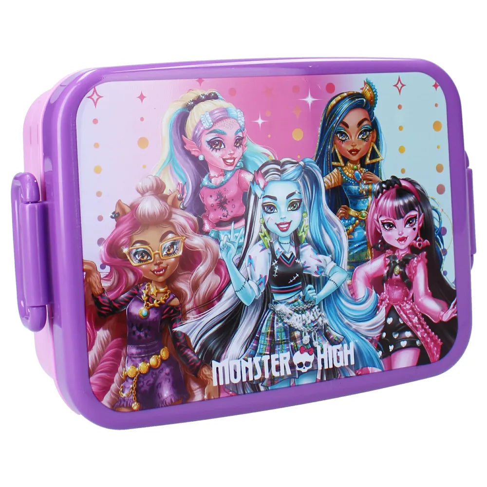 Monster High Mädchen 4 tlg. Kinder Lunch Set Brotdose plus 3 Snackboxen - WS-Trend.de