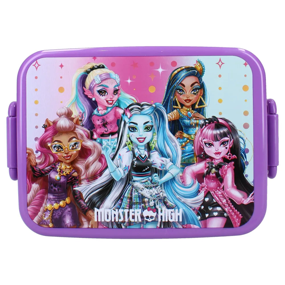 Monster High Mädchen 4 tlg. Kinder Lunch Set Brotdose plus 3 Snackboxen - WS-Trend.de