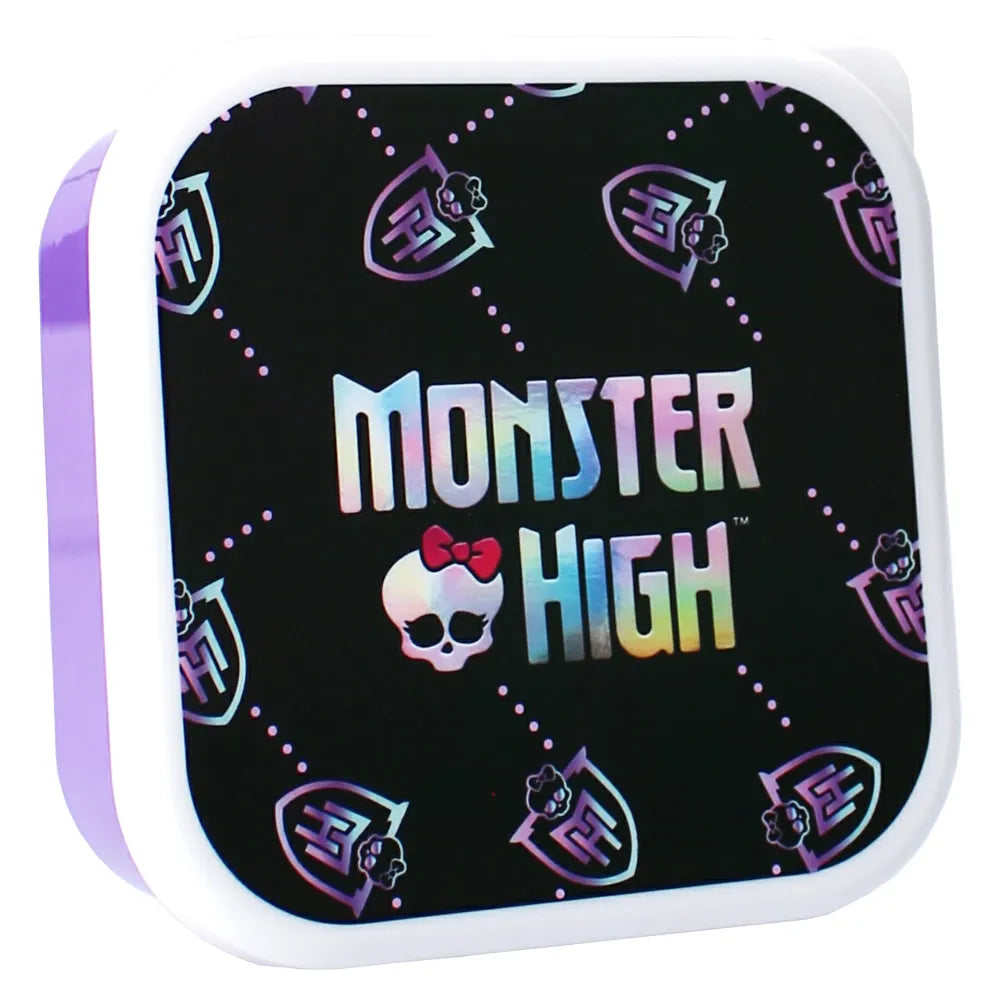 Monster High Mädchen 4 tlg. Kinder Lunch Set Brotdose plus 3 Snackboxen - WS-Trend.de