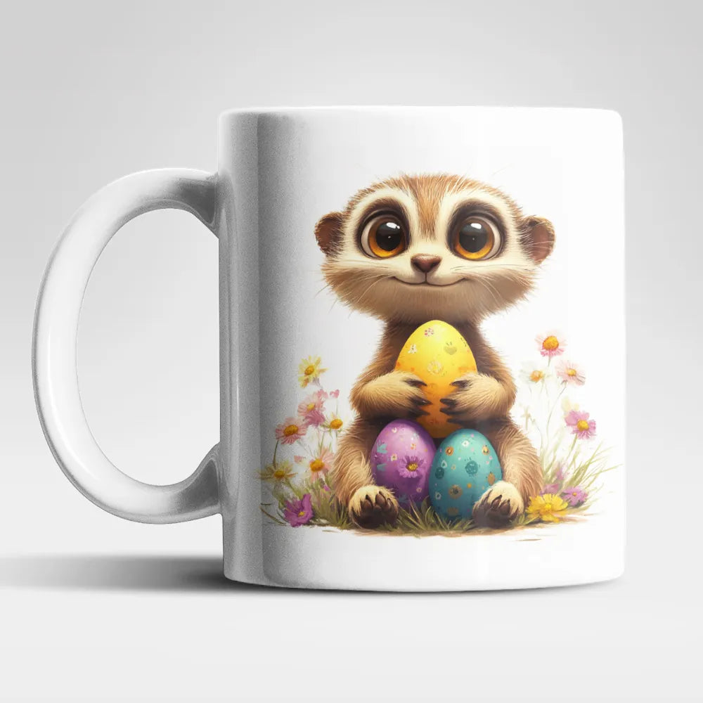 Ostern Erdmännchen Ostereier Kaffeetasse Teetasse Tasse Geschenkidee 325 ml - WS-Trend.de