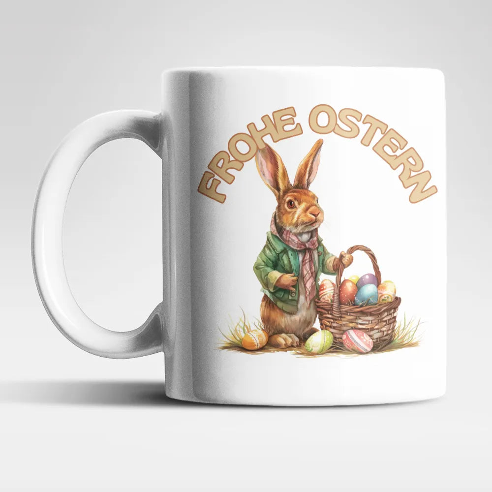 Ostern Hase Ostereier Kaffeetasse Teetasse Tasse Geschenkidee 325 ml - WS-Trend.de