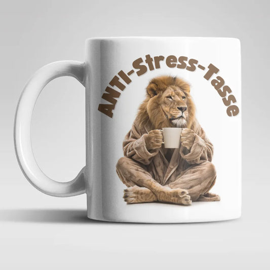 Anti Stress Löwe Kaffeetasse Teetasse Tasse Geschenkidee 325 ml - WS-Trend.de