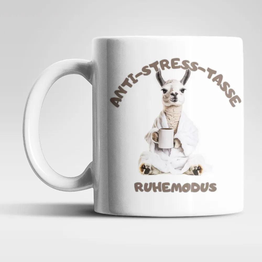 Anti Stress Ruhemodus Lama Kaffeetasse Teetasse Tasse Geschenkidee 325 ml - WS-Trend.de