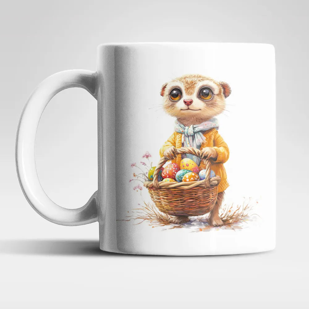 Ostern Erdmännchen Ostereier Kaffeetasse Teetasse Tasse Geschenkidee 325 ml - WS-Trend.de