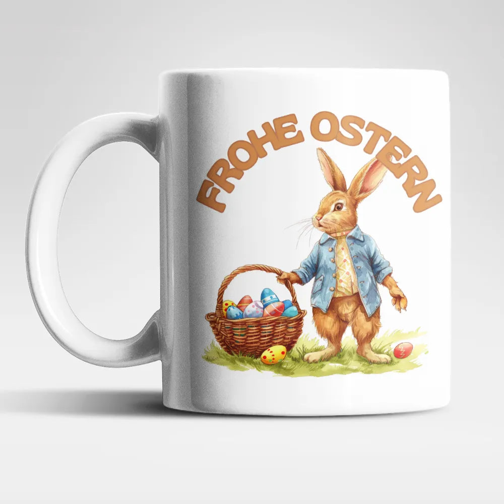 Ostern Hase Ostereier Kaffeetasse Teetasse Tasse Geschenkidee 325 ml - WS-Trend.de