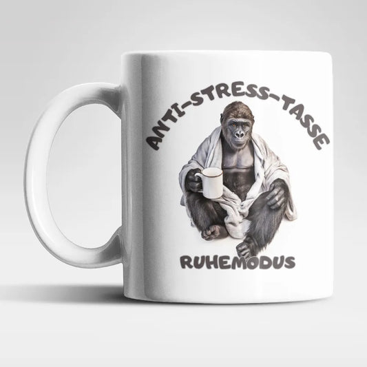 Anti Stress Ruhemodus Gorilla Kaffeetasse Teetasse Tasse Geschenkidee 325 ml - WS-Trend.de