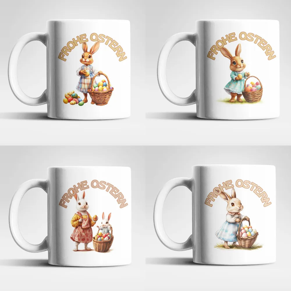 Ostern Hase Ostereier Kaffeetasse Teetasse Tasse Geschenkidee 325 ml - WS-Trend.de