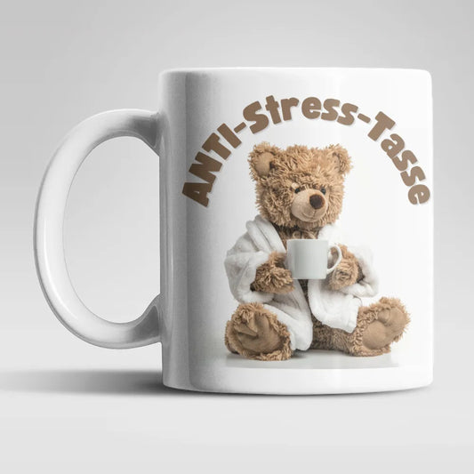 Anti Stress Teddybär Kaffeetasse Teetasse Tasse Geschenkidee 325 ml - WS-Trend.de