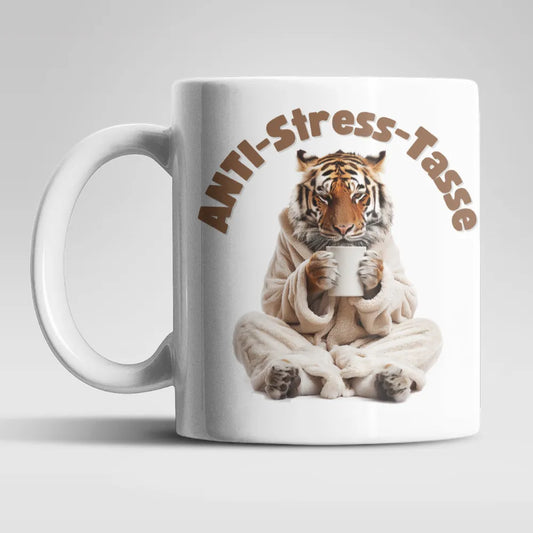 Anti Stress Tiger Kaffeetasse Teetasse Tasse Geschenkidee 325 ml - WS-Trend.de