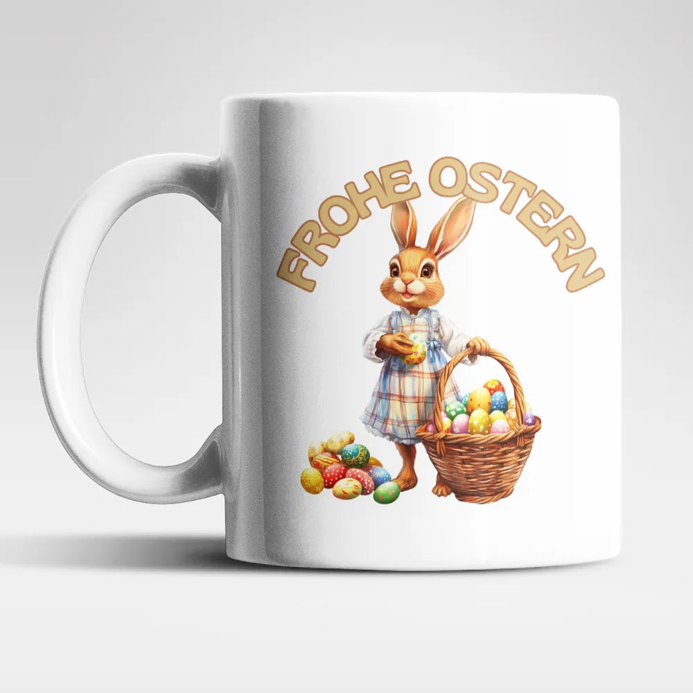 Ostern Hase Ostereier Kaffeetasse Teetasse Tasse Geschenkidee 325 ml - WS-Trend.de