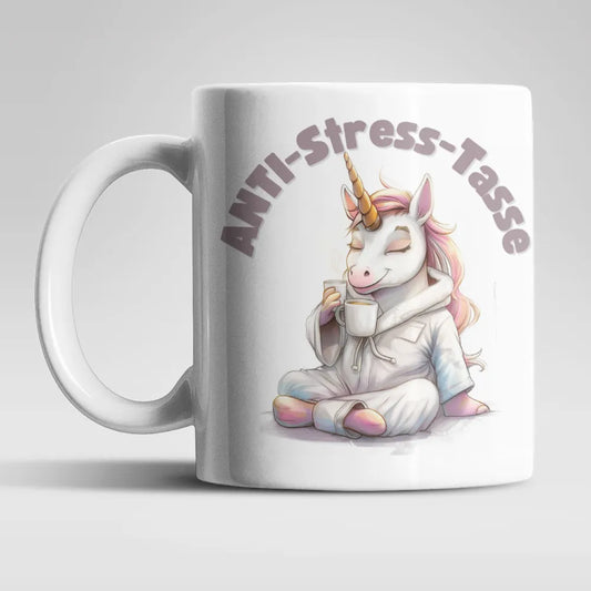 Anti Stress Einhorn Kaffeetasse Teetasse Tasse Geschenkidee 325 ml - WS-Trend.de