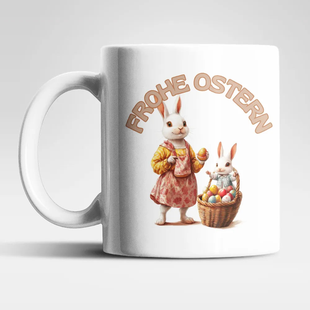 Ostern Hase Ostereier Kaffeetasse Teetasse Tasse Geschenkidee 325 ml - WS-Trend.de