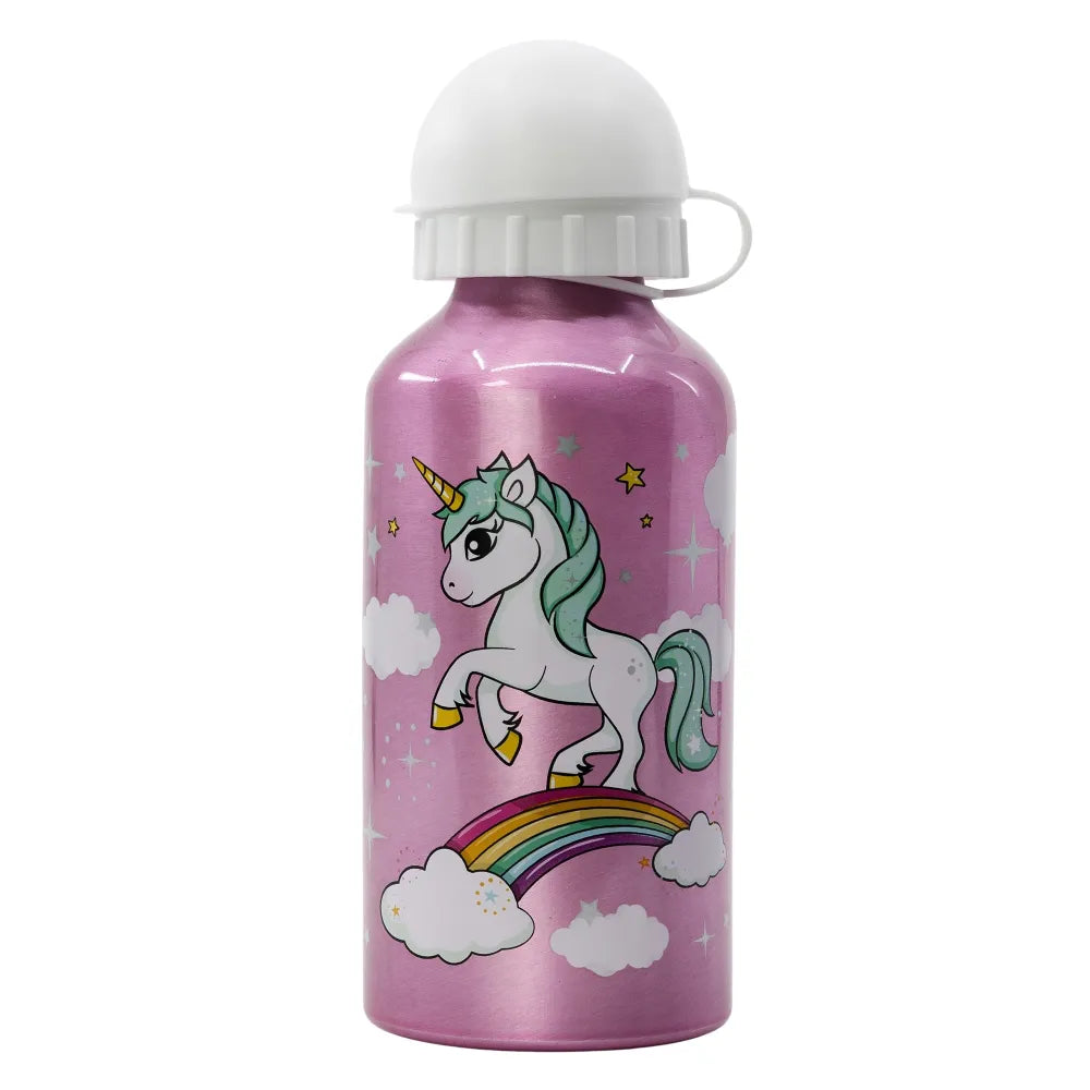 Einhorn Unicorn 2 tlg. Kinder Lunch Set Brotdose Alu Trinkflasche 410 ml - WS-Trend.de