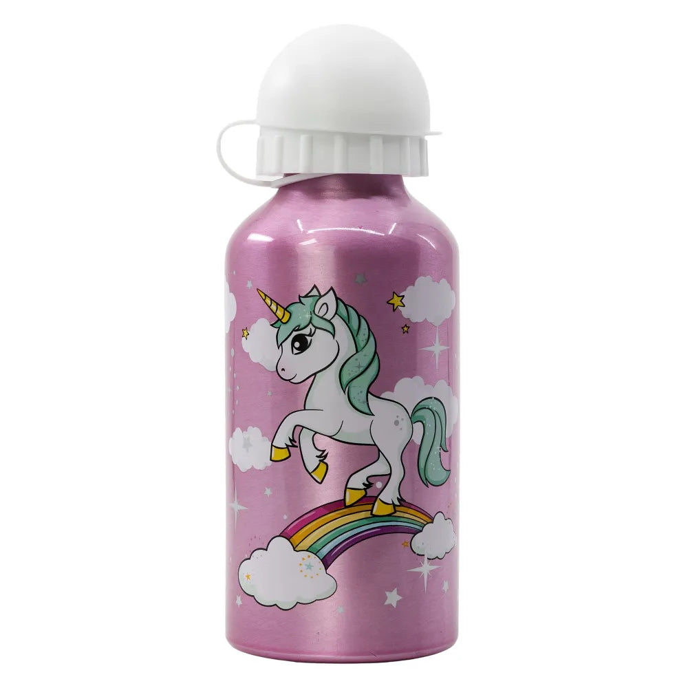 Einhorn Unicorn 2 tlg. Kinder Lunch Set Brotdose Alu Trinkflasche 410 ml - WS-Trend.de