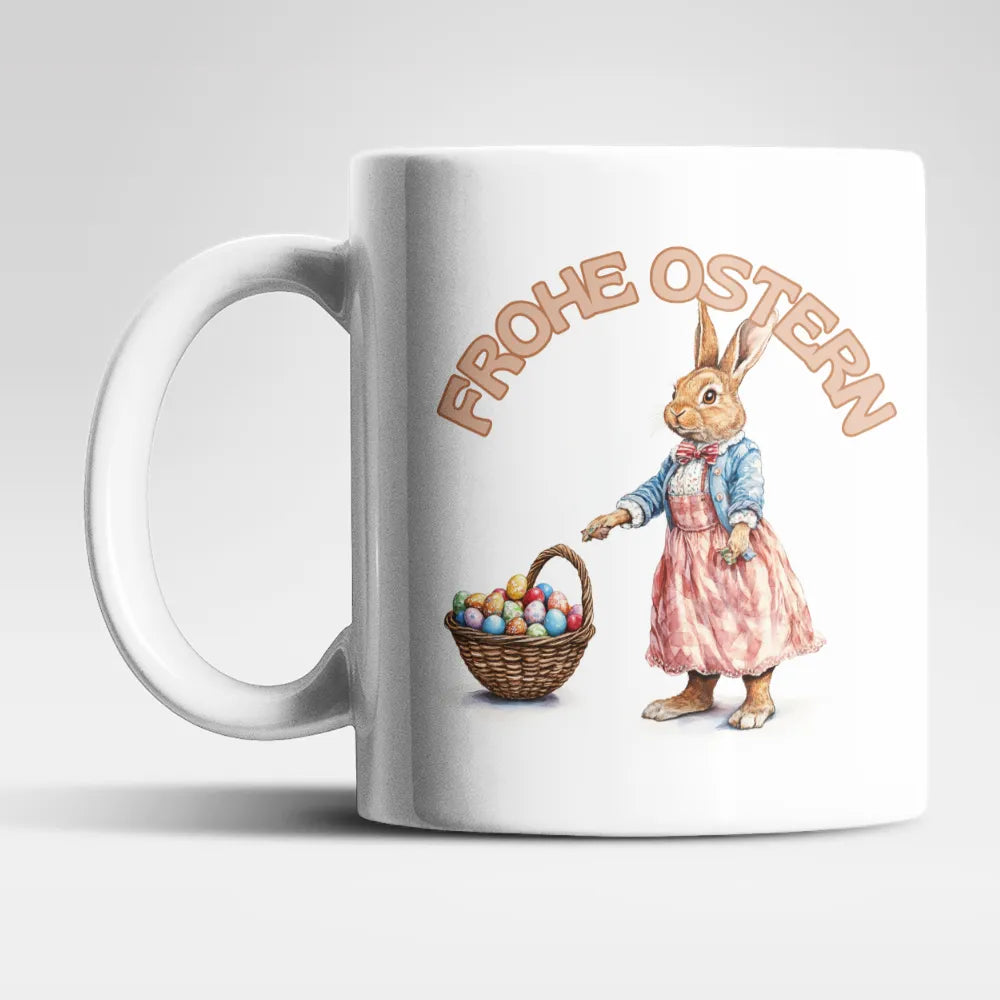 Ostern Hase Ostereier Kaffeetasse Teetasse Tasse Geschenkidee 325 ml - WS-Trend.de