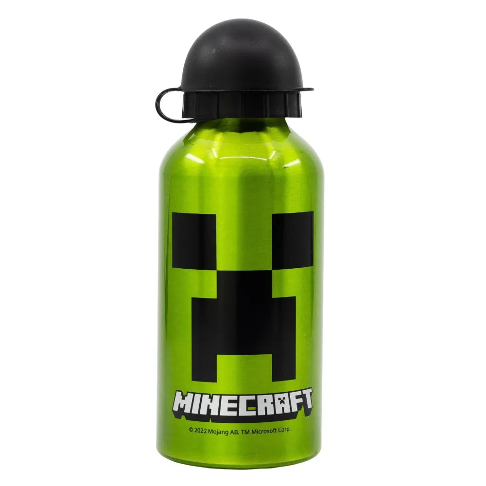 Minecraft Creeper Kinder Aluminium Trinkflasche 400 ml - WS-Trend.de