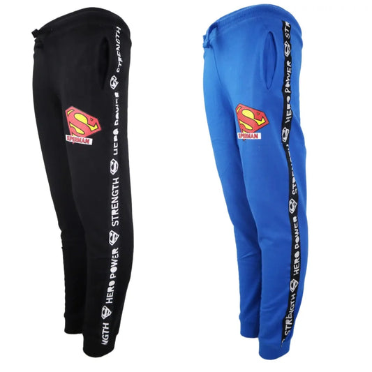 DC Comics Superman Kinder Jogginghose Hose - WS-Trend.de Sporthose 104 bis 134 Blau Schwarz