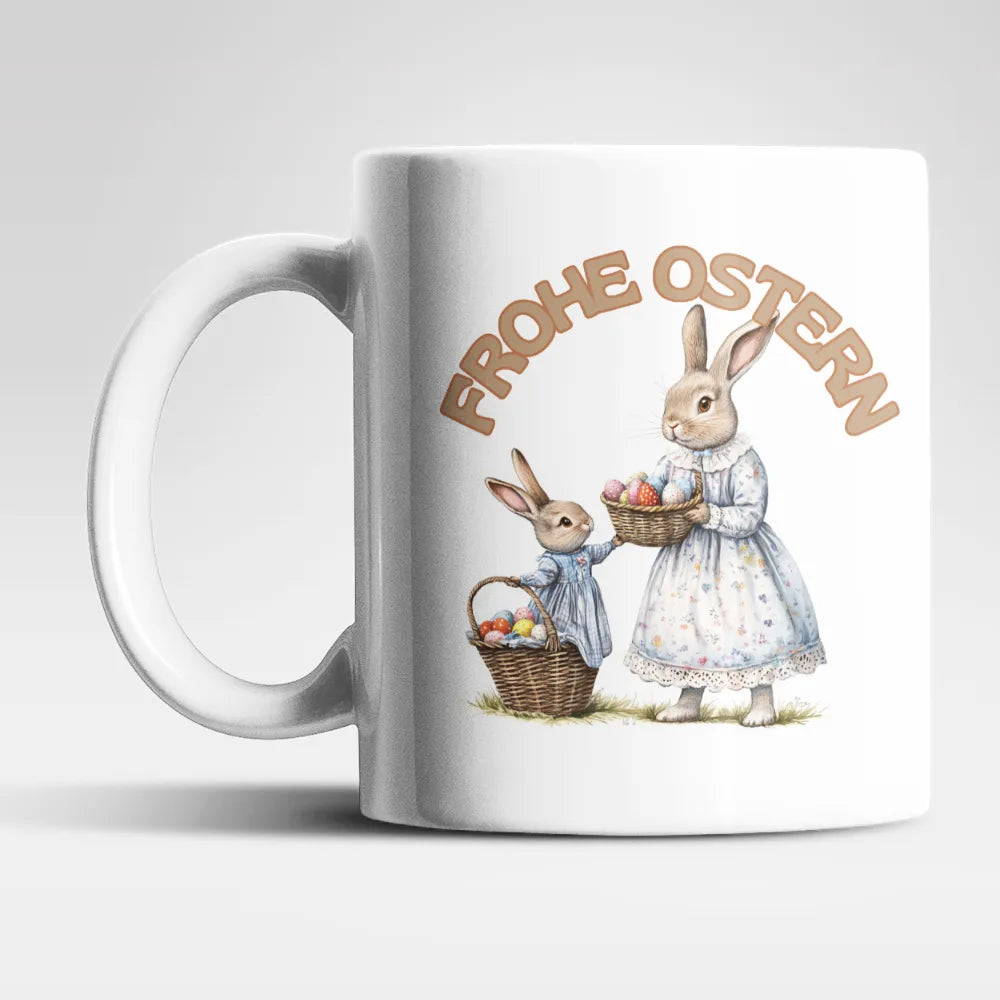 Ostern Hase Ostereier Kaffeetasse Teetasse Tasse Geschenkidee 325 ml - WS-Trend.de