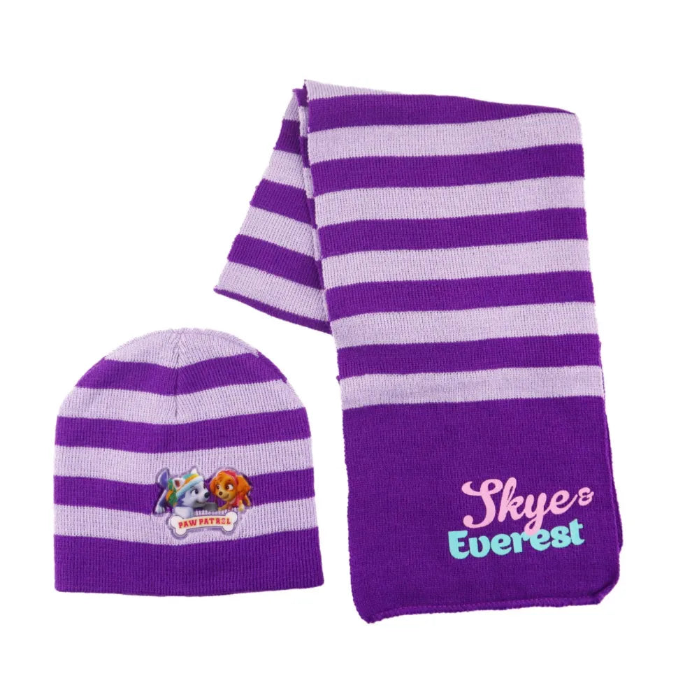 Paw Patrol Skye Everest Kinder Herbst Wintermütze plus Schal - WS-Trend.de Winter Set Mütze 48 51