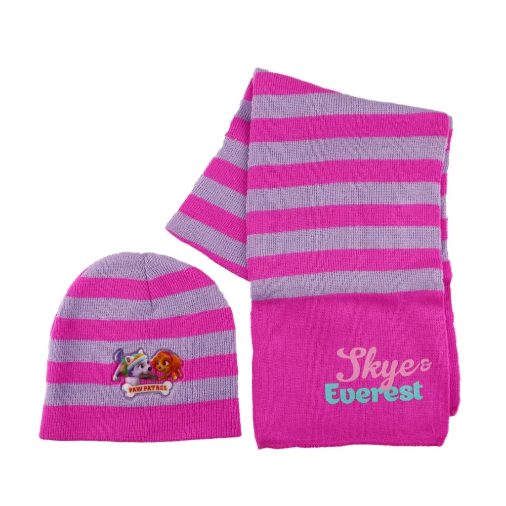 Paw Patrol Skye Everest Kinder Herbst Wintermütze plus Schal - WS-Trend.de Winter Set Mütze 48 51