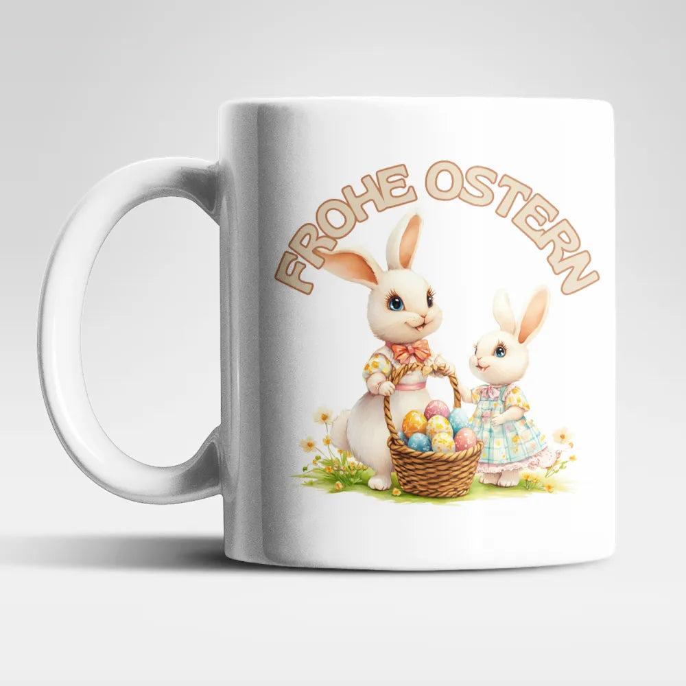 Ostern Hase Ostereier Kaffeetasse Teetasse Tasse Geschenkidee 325 ml - WS-Trend.de