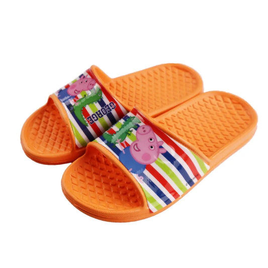 Peppa Wutz George Saurier Kinder Sandalen Latschen - WS-Trend.de Jungen - Badeschuhe 23-30 Orange