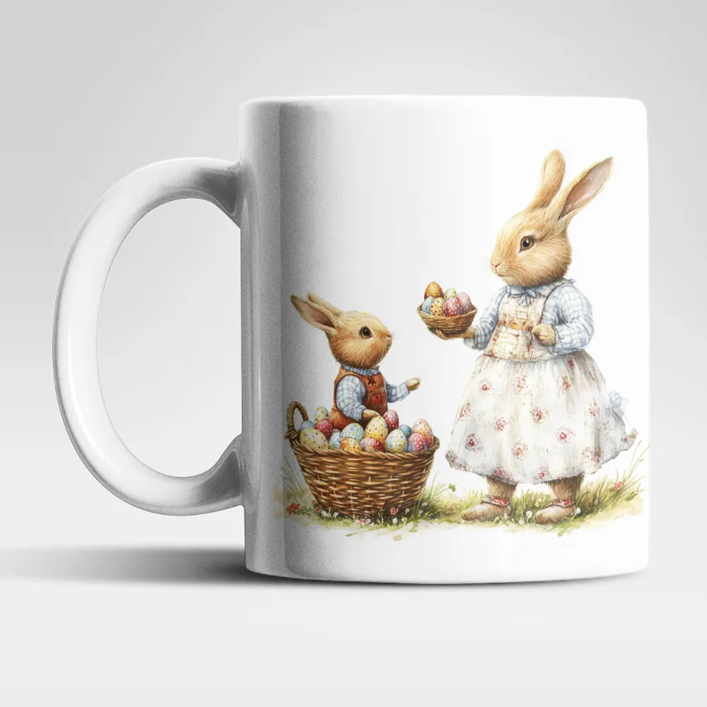 Ostern Hase Ostereier Kaffeetasse Teetasse Tasse Geschenkidee 325 ml - WS-Trend.de