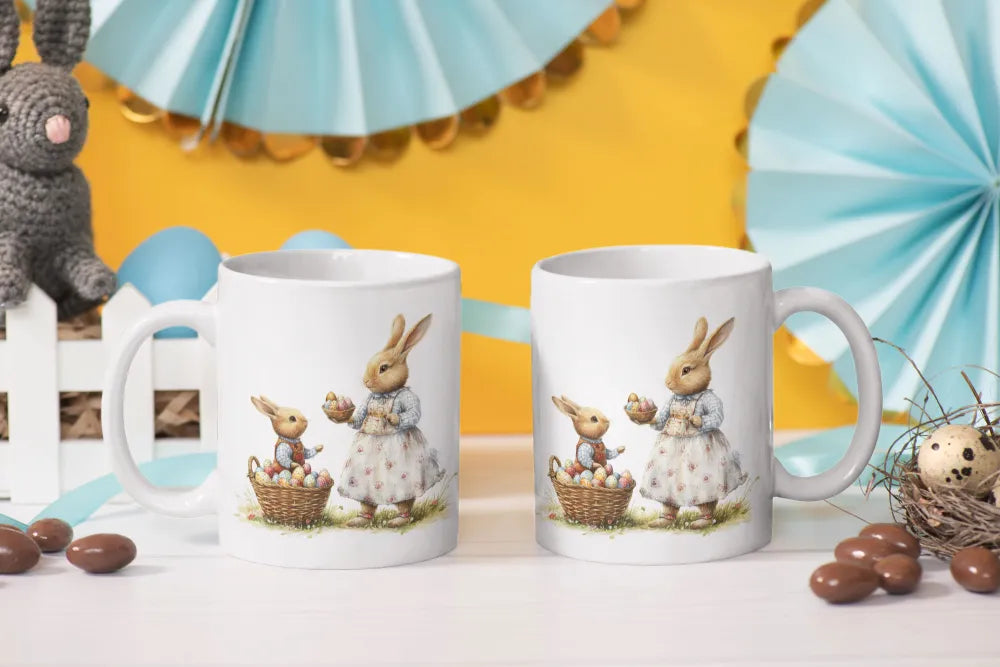 Ostern Hase Ostereier Kaffeetasse Teetasse Tasse Geschenkidee 325 ml - WS-Trend.de