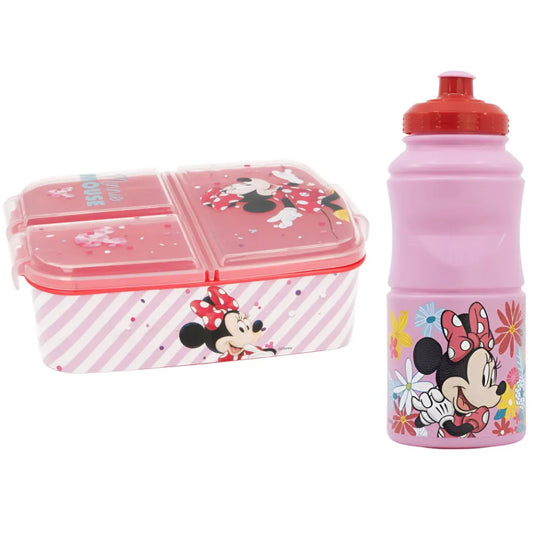 Disney Minnie Maus 2 teiliges Lunch Set Brotdose Trinkflasche 380 ml - WS-Trend.de