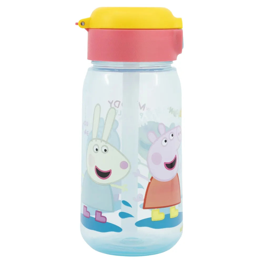 Peppa Pig Wutz Sportflasche Wasserflasche Trinkflasche Flasche Halm 510 ml - WS-Trend.de