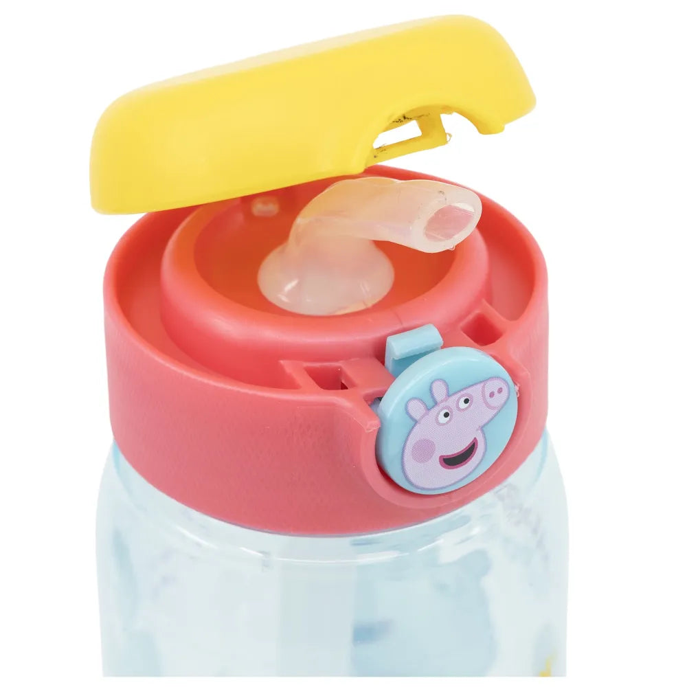 Peppa Pig Wutz Sportflasche Wasserflasche Trinkflasche Flasche Halm 510 ml - WS-Trend.de