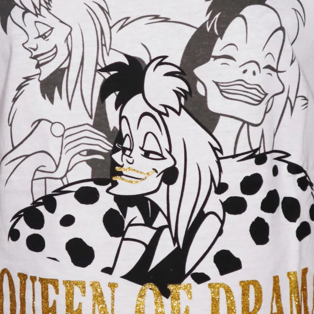 Disney Cruella Devil Damen kurzarm T-Shirt Shirt - WS-Trend.de XS-XL 100% Baumwolle