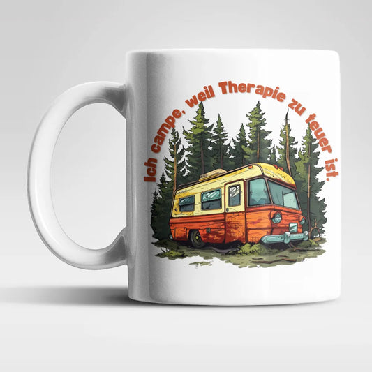 Camping Camper Wohnwagen Kaffeetasse Teetasse Tasse Geschenkidee 325 ml - WS-Trend.de