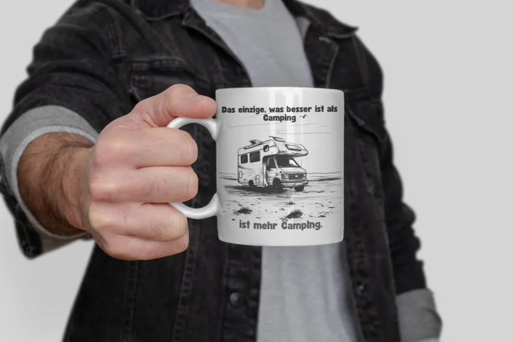 Camping Camper Wohnwagen Kaffeetasse Teetasse Tasse Geschenkidee 325 ml - WS-Trend.de