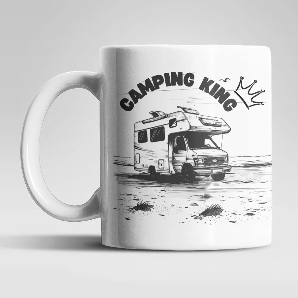 Camping King und Queen Set Kaffeetasse Teetasse Tasse Geschenkidee 325 ml - WS-Trend.de