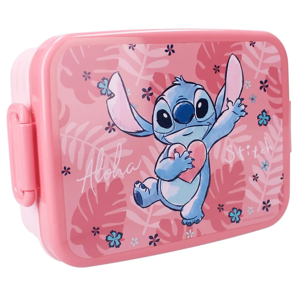 Disney Lilo und Stitch 2 tlg. Lunch Set Brotdose plus Alu Trinkflasche 500 ml - WS-Trend.de