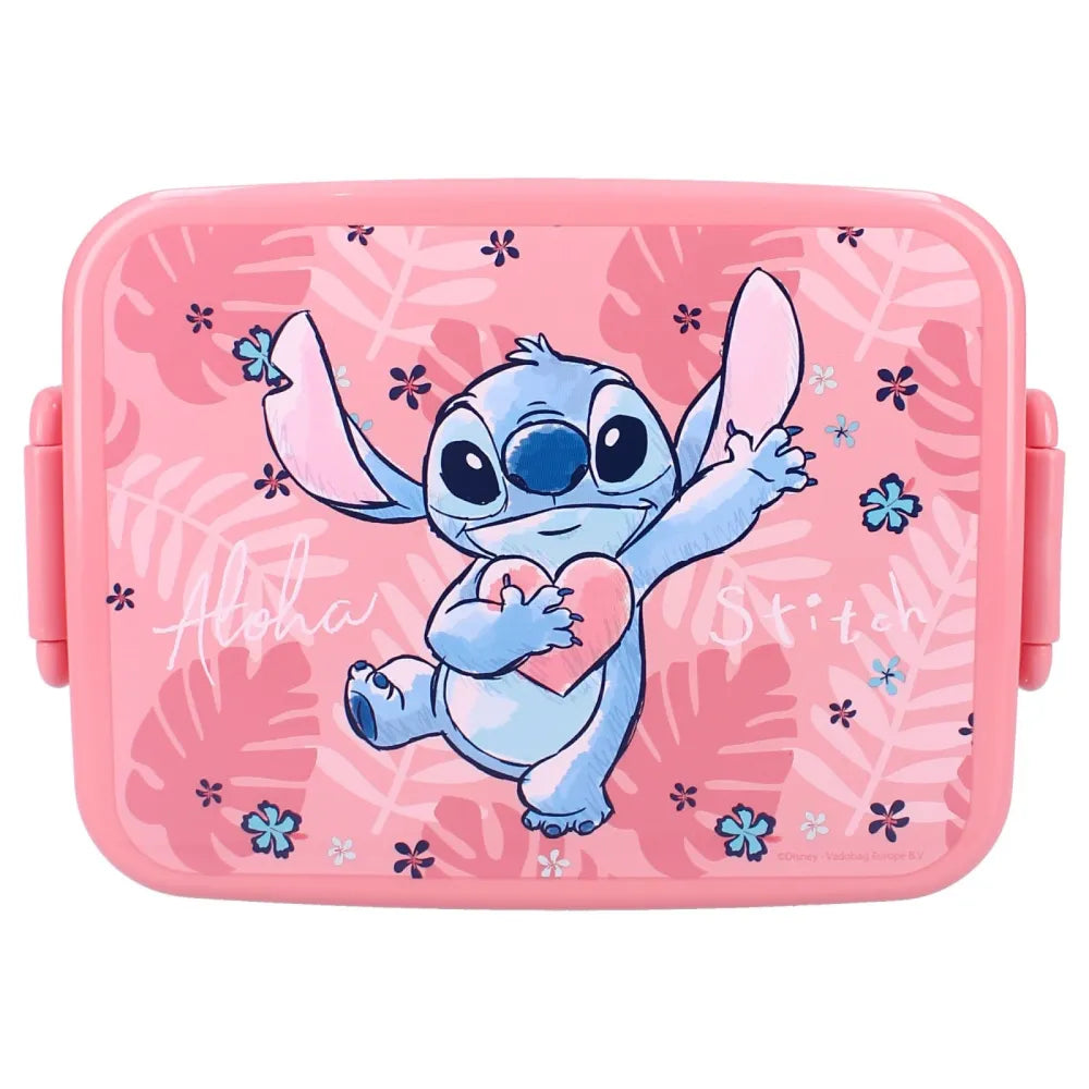 Disney Lilo und Stitch 2 tlg. Lunch Set Brotdose plus Alu Trinkflasche 500 ml - WS-Trend.de