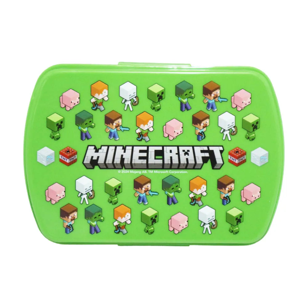 Minecraft Creeper Steve Alex Kinder 2 tlg Lunch Set Brotdose Trinkflasche 350 ml - WS-Trend.de