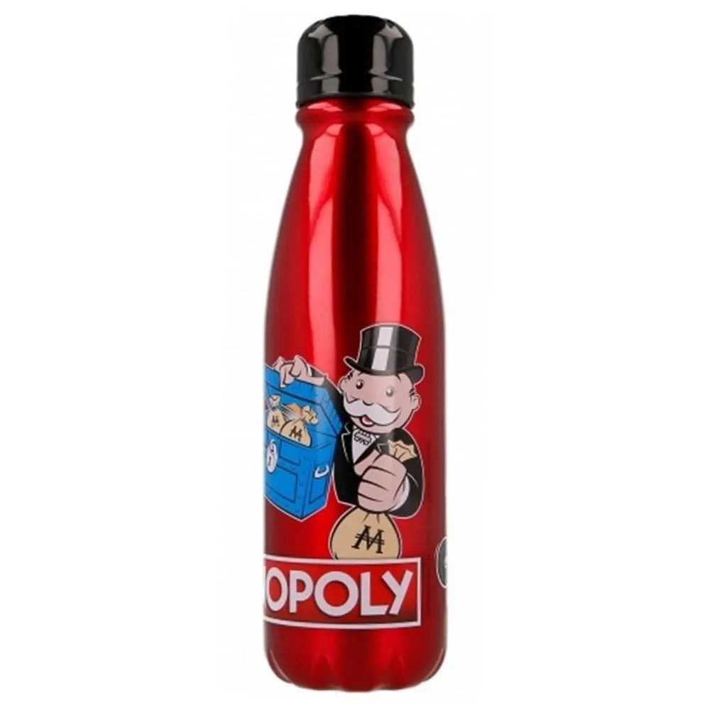 Monopoly 2-er Set Aluminium Wasserflasche Trinkflasche Flasche 600 ml - WS-Trend.de