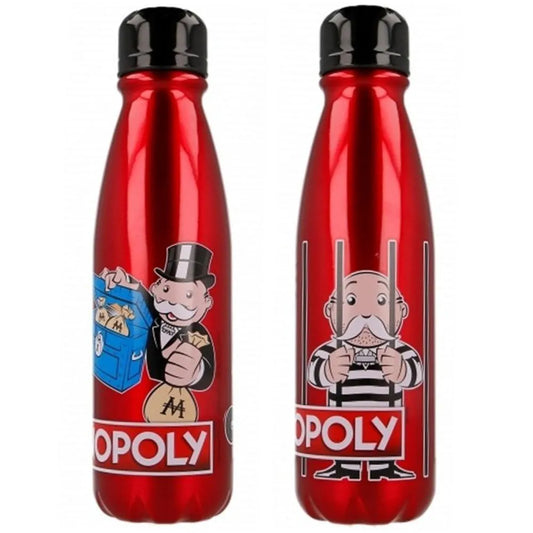 Monopoly 2-er Set Aluminium Wasserflasche Trinkflasche Flasche 600 ml - WS-Trend.de