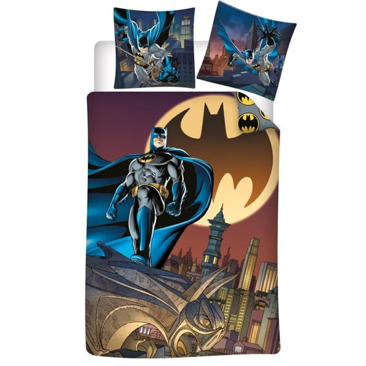 DC Comics Batman Kinder Bettwäsche 2tlg. Set 135-140x200 65x65 cm - WS-Trend.de