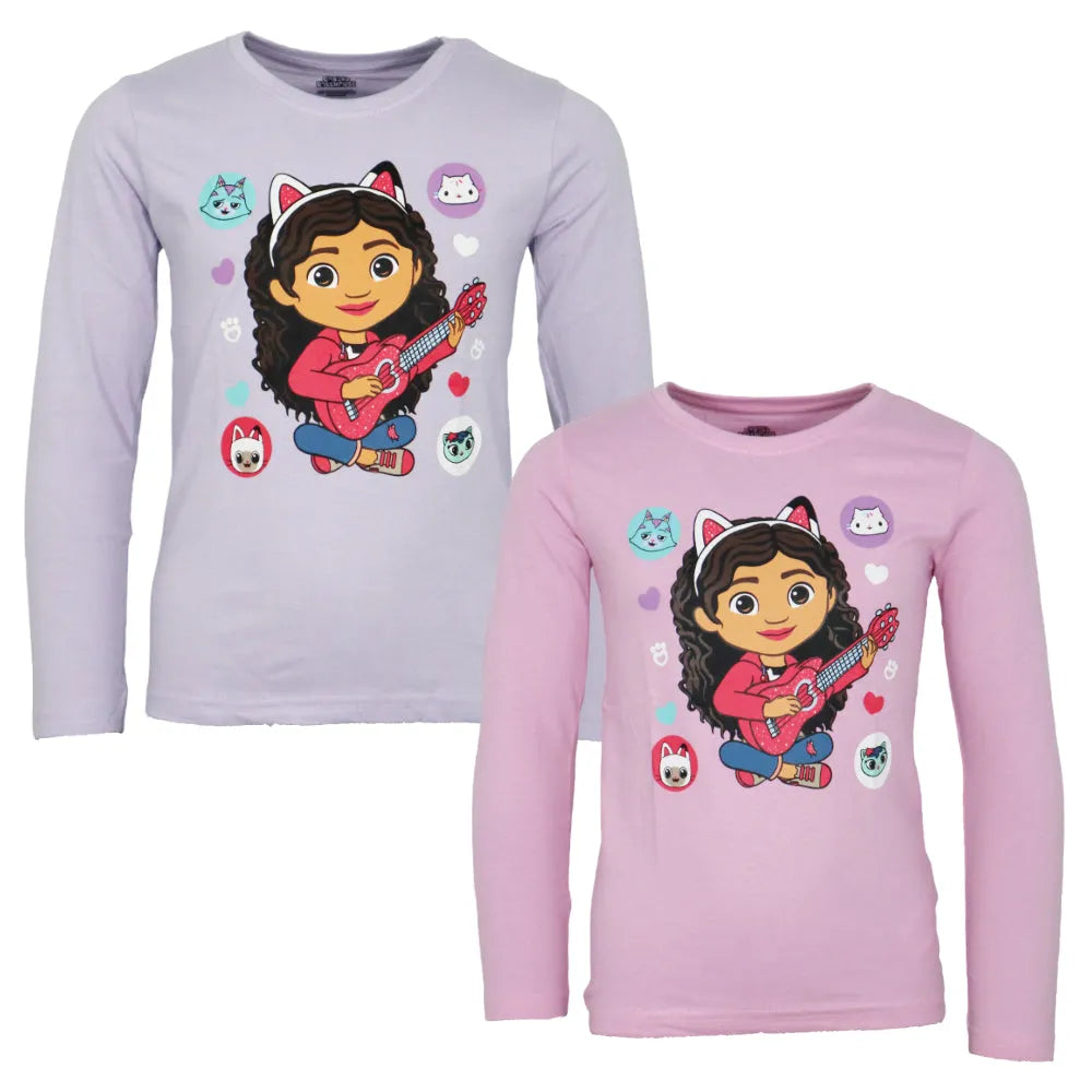 Gabbys Dollhouse Mädchen Kinder Langarmshirt Shirt - WS-Trend.de Gr. 104-134 100% Baumwolle