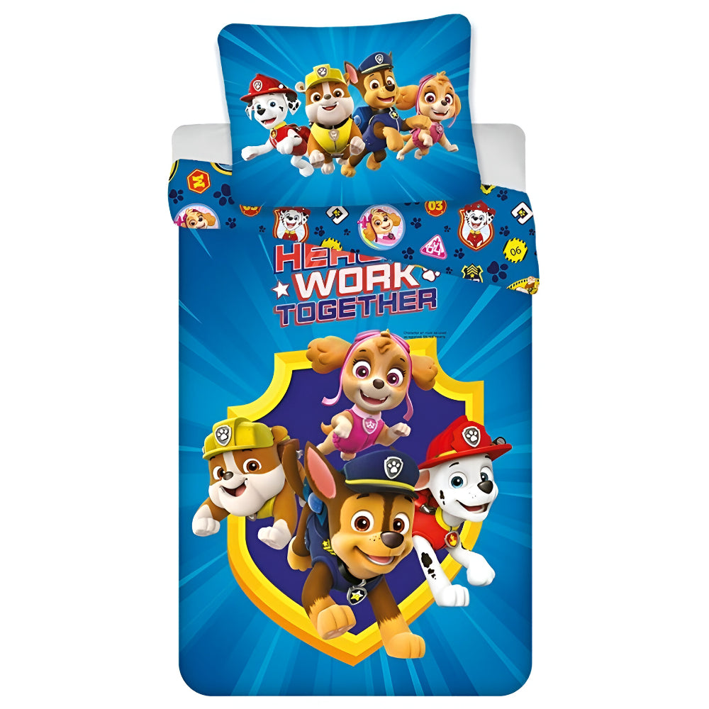 Paw Patrol Chase Skye Kinder Bettwäsche 2tlg. Set 135-140x200 65x65 cm