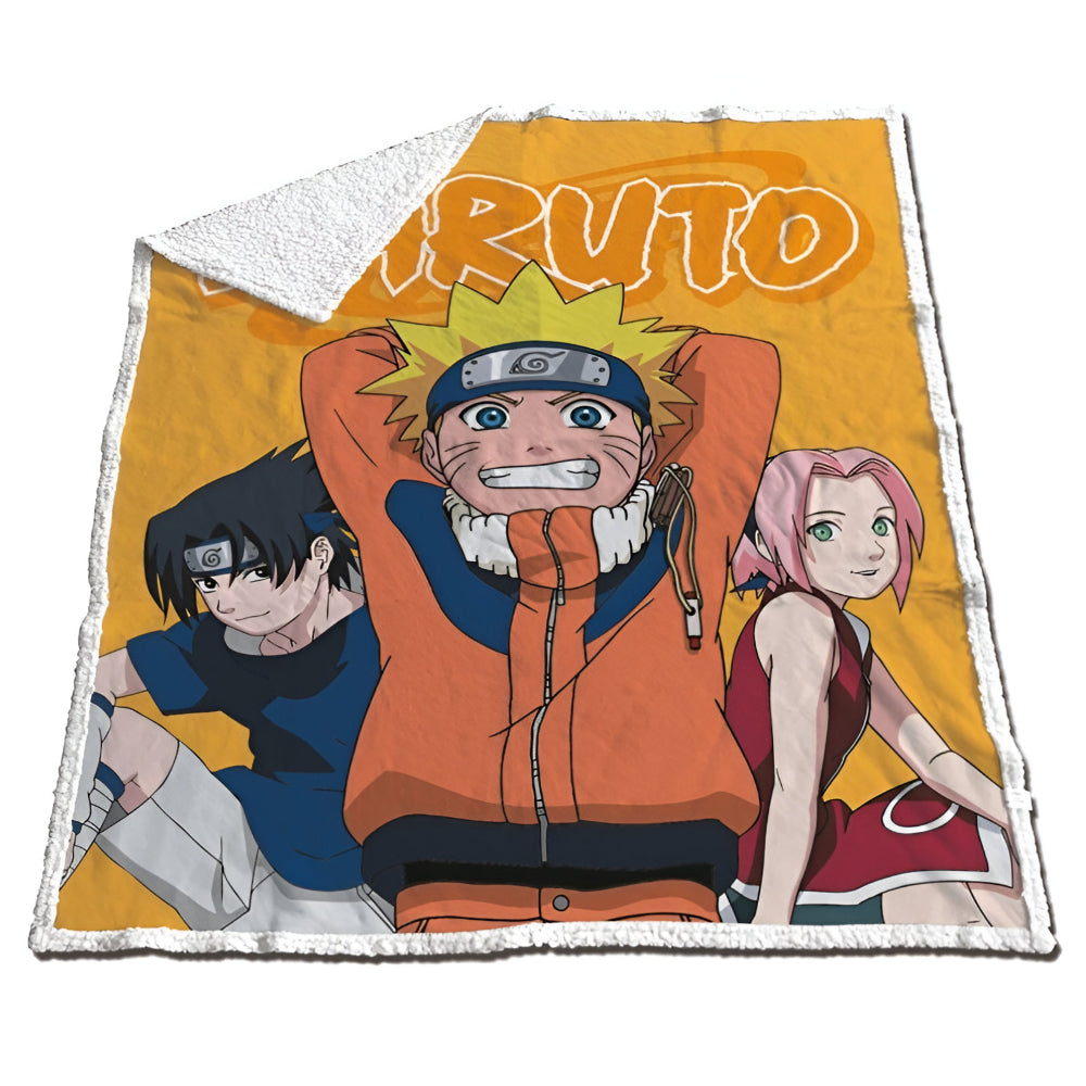 Anime Naruto Shippuden Coral Decke warme Kuscheldecke 120x150 cm